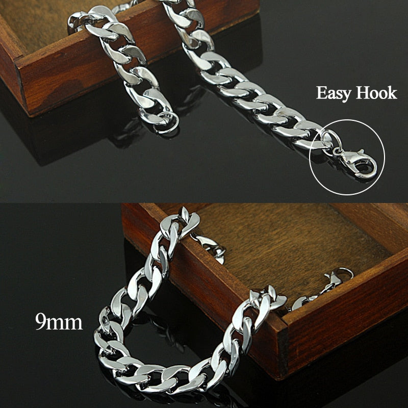 Stainless Steel Chain Necklaces for Women Men Long Hip Hop Necklace On The Neck Fashion Jewelry Accessories Friends Gifts