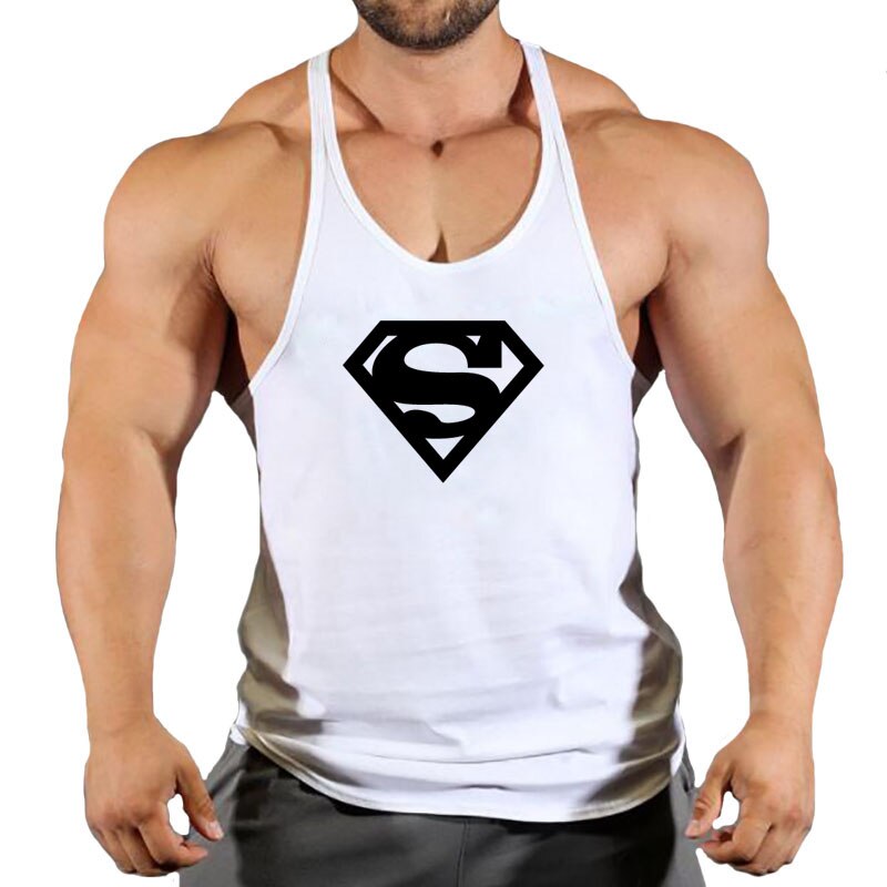 New Arrivals Bodybuilding stringer tank top male Cotton Gym sleeveless shirt men Fitness Vest Singlet sportswear workout tanktop