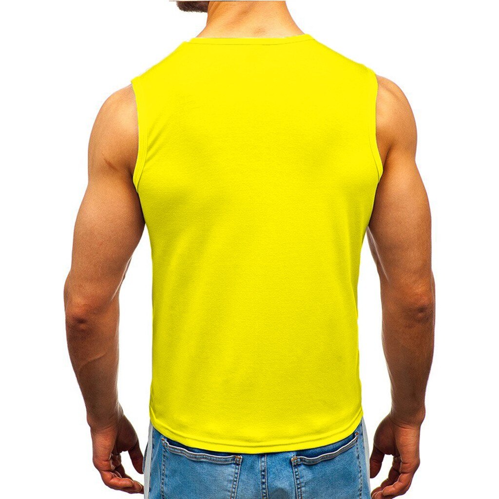 New Red Color Man's Sport Tank Tops Summer Slim Man Vest Lightweight Patchwork Sleeveless Tops For Male Man's Tracksuit#3