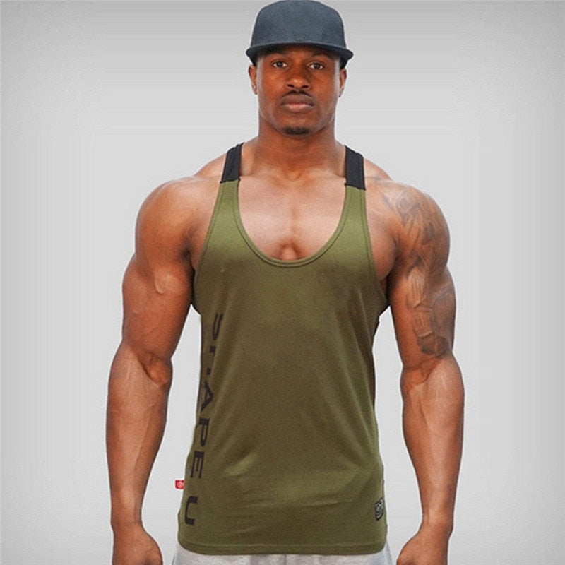 Casual Men Bodybuilding Sport Fitness Workout Vest Muscle Sleeveless Shirt Tank Top Plus Size M-2XL