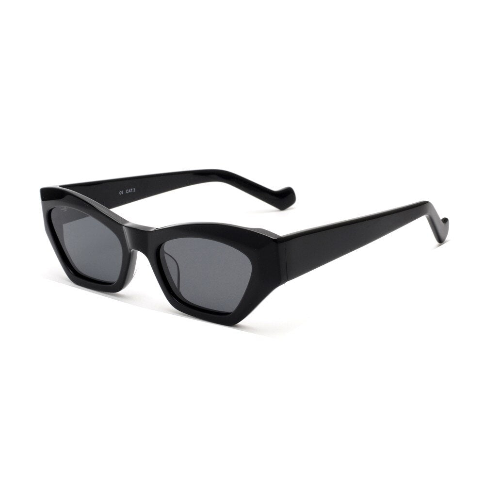 2021 Acetate Frame Cat Eye Women Sunglasses Polarized Brand Designer Ladies Shades UV400