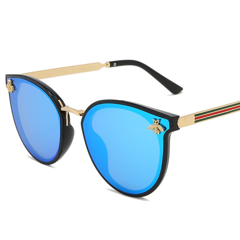 2021 luxury Little bee Fashion for women Sunglasses Men Square Brand Design Sun Glasses Oculos Retro male iron UV400