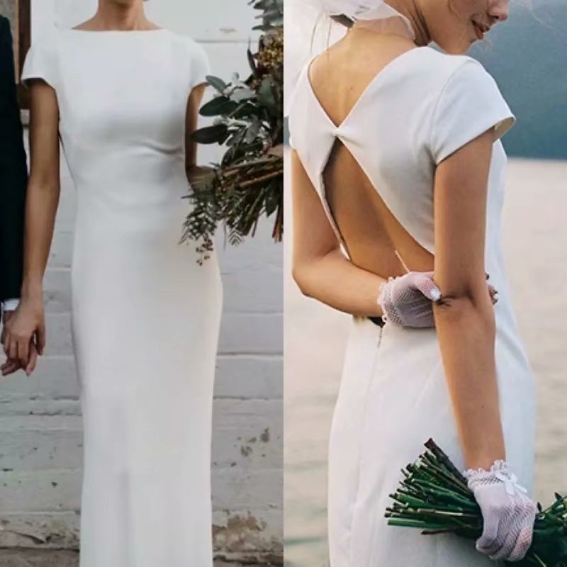 Hot Sale платье Sexy Back Vestido De Noiva Wedding Dress Robe De Soiree Bride To Be Vestidos De Fiesta