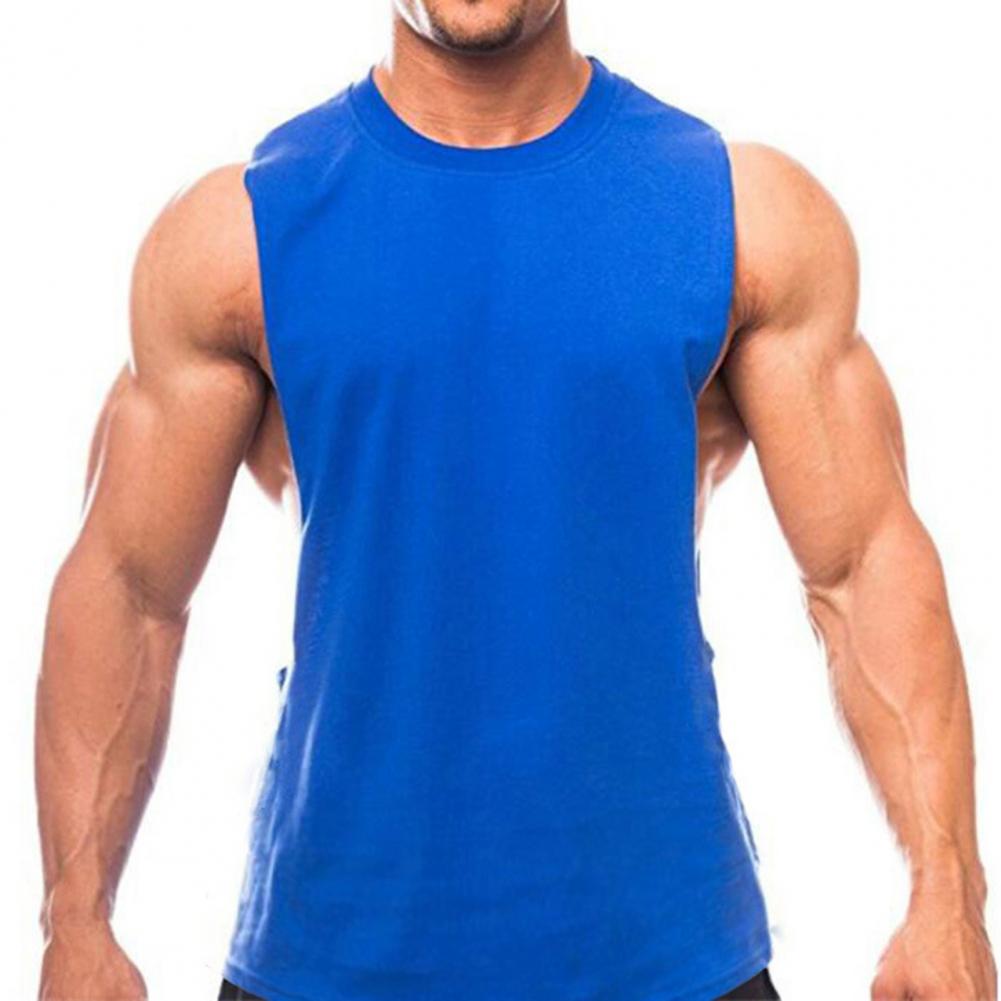 2021 Trendy Plain Tank Top Men Bodybuilding singlet Gyms Stringer Sleeveless Shirt Blank Fitness Clothing Sportwear Muscle Vest