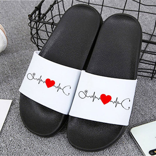 Summer women shoes Love light wave Printing Lady Slipper Flat Shoes 2021 Female slippers Leisure sandals Slipper for woman