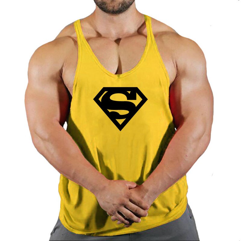 New Arrivals Bodybuilding stringer tank top male Cotton Gym sleeveless shirt men Fitness Vest Singlet sportswear workout tanktop