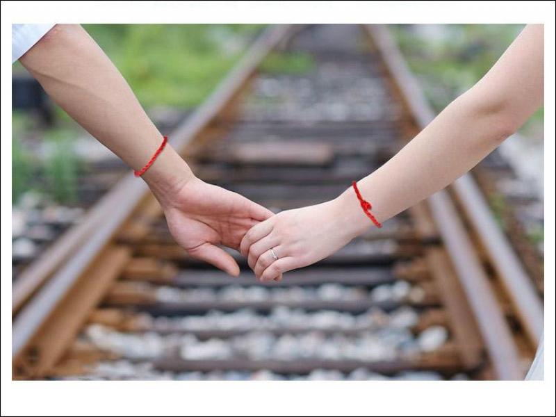 1 PCS Fashion Red Line Lucky Red Handmade Rope Cuff Bracelets for Women Men Jewelry Lover Couple