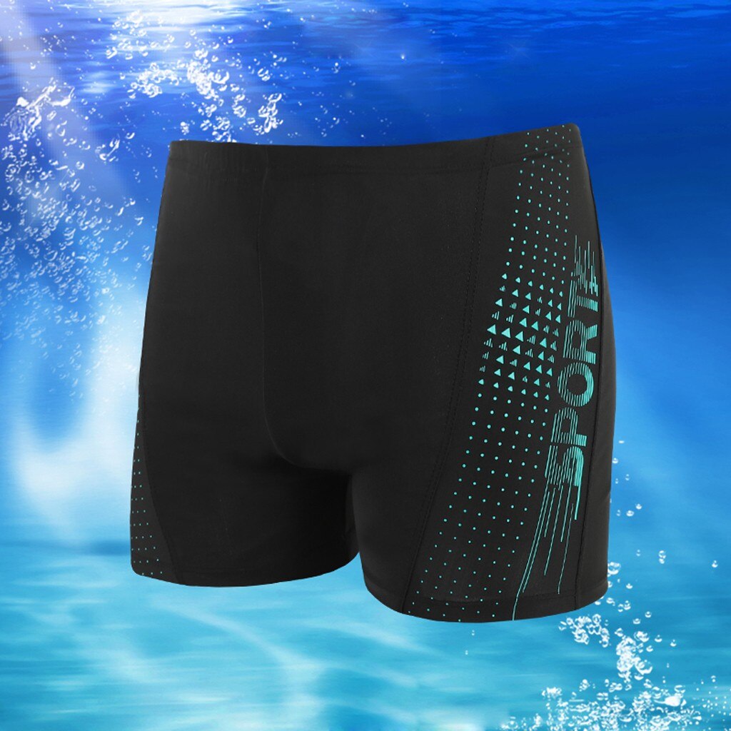 Summer Men Slim Breathable Trunk Short Quick Drying Beach Boxers Waterproof Swimming Swimwear Athletic Bathing Suit Beachwear#g4
