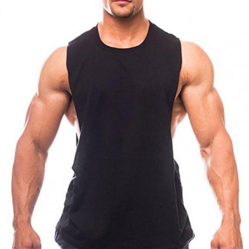2021 Trendy Plain Tank Top Men Bodybuilding singlet Gyms Stringer Sleeveless Shirt Blank Fitness Clothing Sportwear Muscle Vest