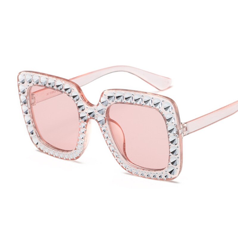 New Brand Designer Square Oversize Sunglasses Woman Black Vintage Big Frame Sun Glasses Female Fashion Cheap Oculos De Sol
