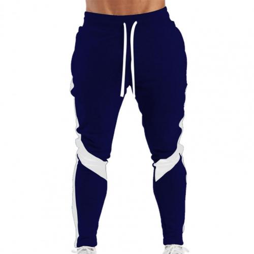 New Pencil Pants Men Bodybuilding Trousers Contrast Colors Leisure Breathable Patchwork Jogging Sport Training Pants