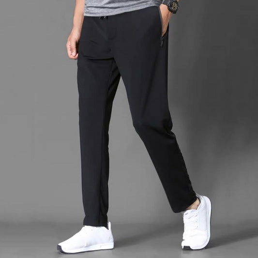 Summer Pants Slim Skinny Polyester Fiber Mesh Design Trousers for Daily Wear Casual Breathable Loose Quick-Drying Sport Trousers