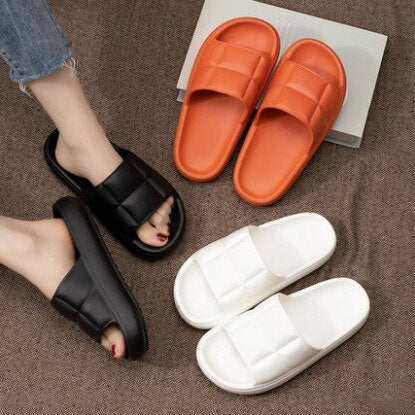 Women Slippers Fashion Summer Non-Slip Slides Sandals Shoes Beach Platform Bathroom Slipper Soft Sole Men Ladies Indoor Shoes