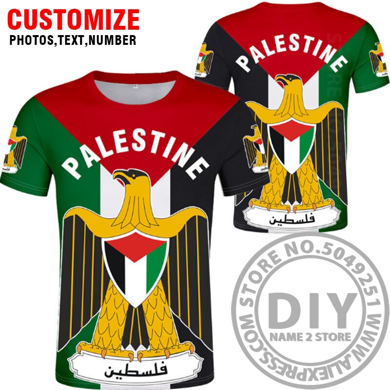 PALESTINE t shirt free custom made name number palaestina t-shirt nation flag tate palestina college print logo clothing