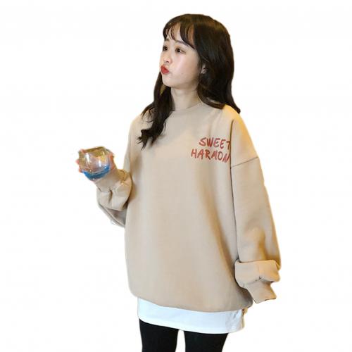 Stylish Comfortable Women Hoodies Large Size Leisure Letter Printed Long Sleeve Hooded Pullovers Casual Korean Sweatshirt Tops