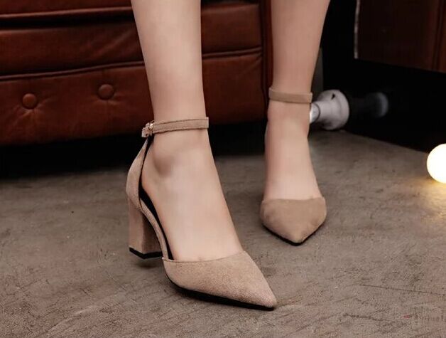 2019 Fashion High Heels Newest Women Pumps Summer Women Shoes Thick Heel Pumps Comfortable Shoes Woman Platform Shoes