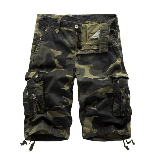 2021 Summer New Mens Casual Trouers Beach Shorts Camouflage Cargo Male Loose Work Man Military Short Pants OverSize 29-40
