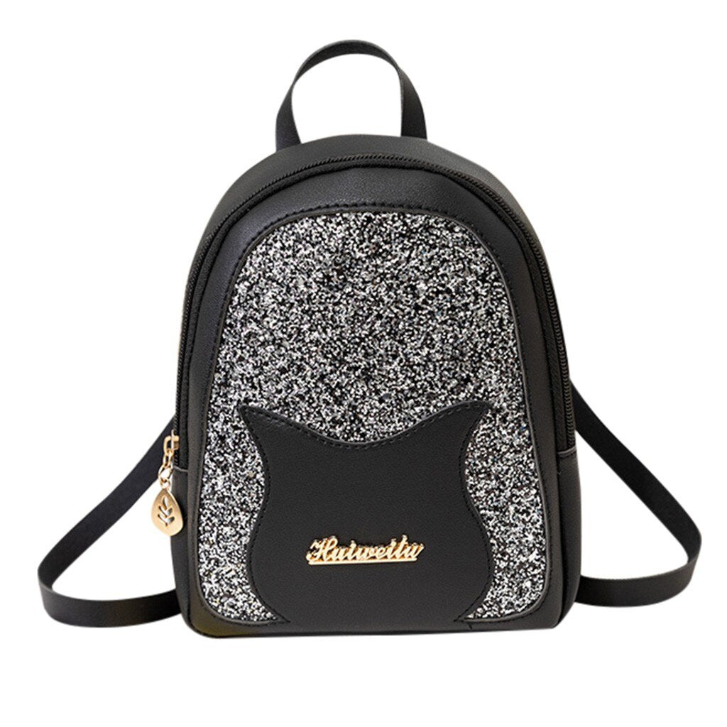 Girl's Small Backpack 2021 Fashion Shining Sequin Shoulder Bag Women Multi-Function Mini Back Pack for Teenage Girls Kids