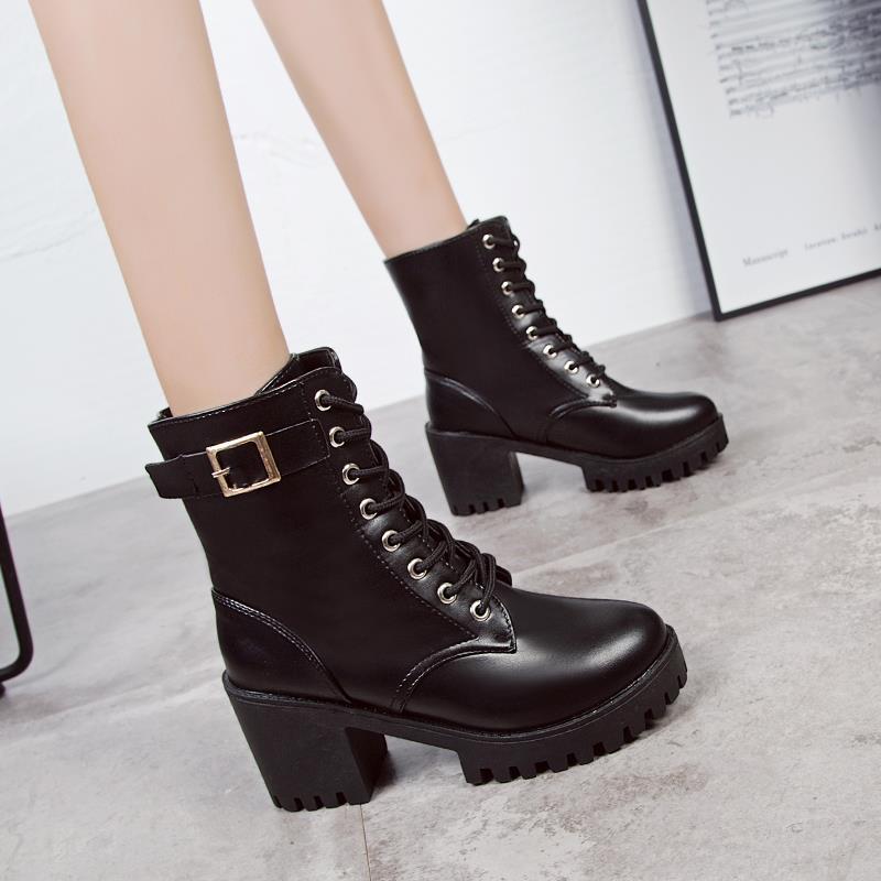 2021 Autumn Winter Warm Women Boots Soft Leather Outdoor Shoes Motorcycle Street Outdoor Style Girls High Tube Boots Women Shoes