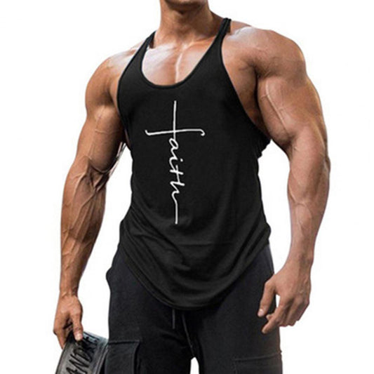 65% Dropshipping!!Male Shirt Comfortable Skin-friendly Round Collar Man Sleeveless Top for Exercise