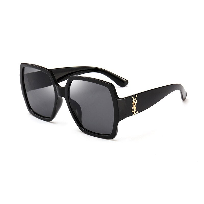 Vintage Luxury Brand Designer Oversized Square Sunglasses Women Classic Big Frame Goggle Mirror Sun Glasses For Female UV400