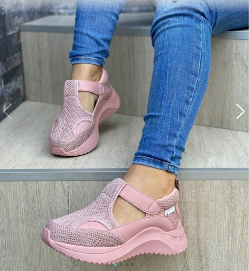 Summer Women Casual Shoes Sneakers Women Shoes 2021 Mesh Breathable Platform Chaussure Femme Non SlipWomen Vulcanize Shoes