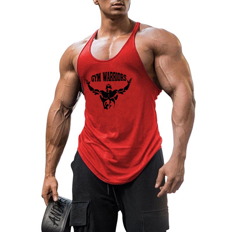 Bodybuilding Stringer Tank Top Men Gym Clothing Cotton Sleeveless Shirt Mens Fitness Vest Summer Sports Singlets Workout Tanktop