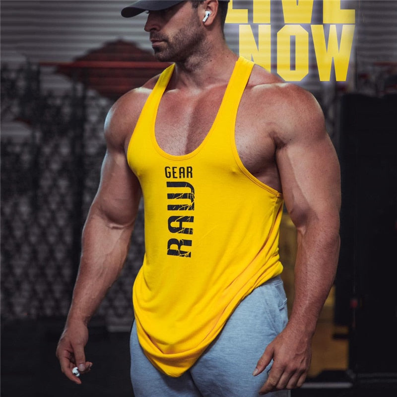 New mens cotton tank tops shirt gym fitness vest sleeveless male casual bodybuilding sports vest Man Workout Muscle clothing