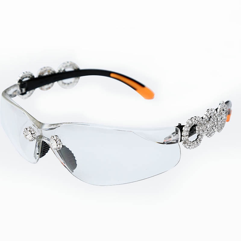 Diamond Rimless Sunglasses Women Men 2021 Rhinestone Sunglasses Shield Goggle Eyeglasses Shades Luxury Brand Designer Sun Glass