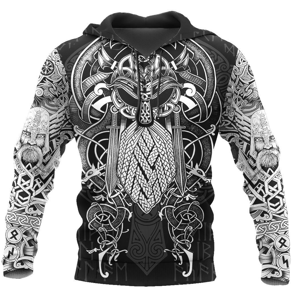 2021 Vikings - Odin Tatoo 3D Printed Mens Hoodie Animal Streetwear Autumn Hooded Sweatshirt Unisex Casual Jacket Tracksuits