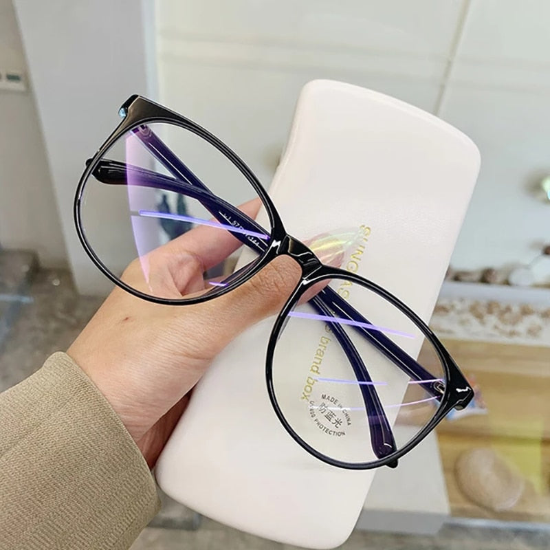 2021 new anti-blue retro sunglasses women trendy personality glasses decorative vintage glasses Oversized luxury  round shades