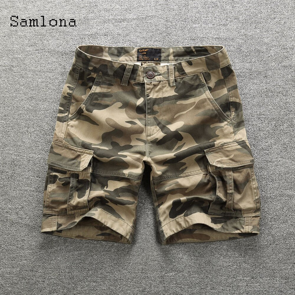 2021 Stylish simplicity Men Lesiure Camouflage Shorts Men Fashion Bottom Summer Casual All-match Classic Simple Beach Shorts