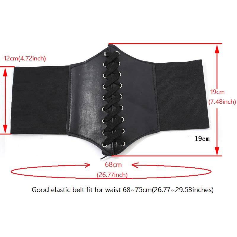 Corset Wide Belts Pu Leather Slimming Body Belts For Women Elastic Waist Belts Cinto Sobretudo Feminin Ceinture Femme Fajas