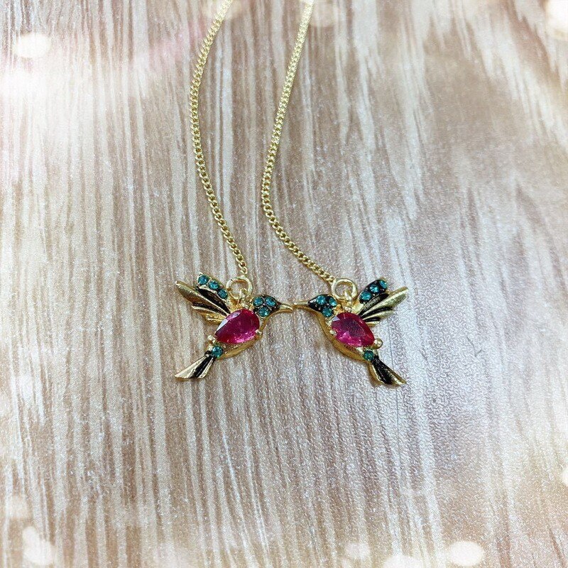Popular Hummingbird Pendants Jewelry Women's Accessories Earrings Long Tassels Fashion New Faces Thin Bird Ears Jewelry